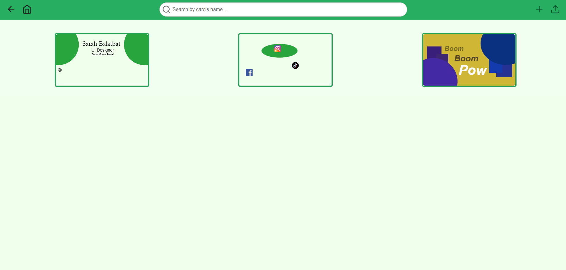 ConCard's Gallery in light theme